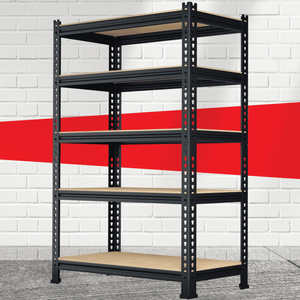 PXRACK 5-Tier Kitchen Storage Shelves, Adjustable Metal Shelves for Storage Pantry Shelves with Rolling Wheels, Storage Rack Shelving Unit Organizer for Bedroom Laundry Closet