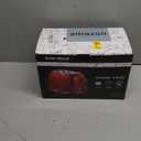 Roter Mond 2 Slice Toaster Retro Stainless Steel with Bagel, Cancel, and Defrost Functions, 6 Bread Shade Settings, Extra Wide Slots and Removable Crumb Tray, Red