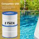 PBF40M Spa Hot Tub Filter Replacement Compatible with Pleatco PBF40M, Bullfrog Spas, Wellspring 30 Coreless 10-00282. 2 Pack (white)