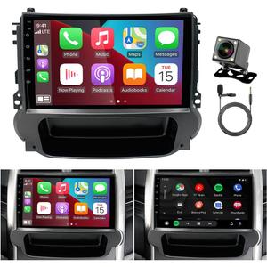 9 inch Car Stereo Radio for Chevrolet Chevy Malibu 2011 2012 2013 2014 2015, Android 13 Touchscreen Car Radio Stereo with Carplay Android Auto, Support GPS Navi Bluetooth SWC FM DSP Backup Camera Mic