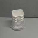 G.CORE Large Pegboard Cups Peg Board Storage Bin 6 Pack with Hooks, Square Box Shape Pegboard Cup Holder Accessories for Garage Workbench/Craft Room/Office/Playroom/Home Kitchen Organization (White)