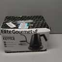 Elite Gourmet EKT3001 1L Digital Water Kettle, 304 Stainless Steel Interior, Programmed Temperatures, Keep Warm Function, Cordless, 360 Base, Auto Off & Audible Indicator, Matte Black