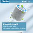 HP102 Replacement Filter, Compatible with Shark Air Purifier HP100, HP102 and 3-in-1 Models HC450, HC451, HC452, HC455, 2Pack