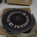 Powergainz Weight Plates with Steel Hub, 45LB, Black