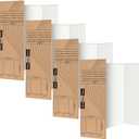 Rsgift 48 x 36" Tri-fold Poster Boards,Premium Corrugated Presentation Boards with Double Sided Tapes,Display Boards for School Project,Exhibitions,Business Presentation(4 PACKS)