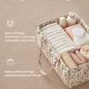 Blissful Diary Floral Diaper Caddy Organizer, Stylish Nursery Storage Basket, Diaper Bag,Gift for Baby Shower, Baby Registry Must Have, Newborn Essentials, Pastoral Daisy