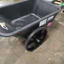 Rubbermaid Commercial Products 8.75 Cubic Foot, All-Weather, Big-Wheel Cart/Yard Cart/Lawn Cart/Wheelbarrow, Yardwork/Landscaping/DIY Projects, Durable/Weather Resistant, Black