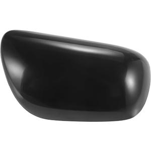 X AUTOHAUX Right Side Car Side Door Wing Mirror Cover Rear View Mirror Cap for Toyota Yaris 2008-2013 Gloss Black