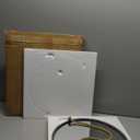 POZINO Round Mirror, Rope Hanging Mirror, 15 Inch Farmhouse Circle Wall Mirror for Bathroom Bedroom Living Room Entryway Home Decor, Grey