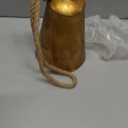 Fovths 1 Pack Huge Christmas Cow Bell Giant Hanging Metal Cone Bell Vintage Harmony Cow Bell with Rope for Christmas Garland Decor Xmas Tree Wind Chimes Craft