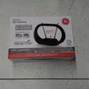 GE Traditional Rabbit Ears Indoor Black TV Antenna, Dipoles, Weighted Base, Tabletop Antenna, Digital, HDTV Antenna, Smart TV Compatible, 4K 1080P VHF UHF, Compact Design, 33675