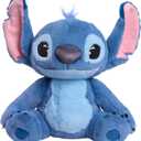 Disney Stitch Live-Action 13-inch Large Plush Stuffed Animal, Soft Toy for Kids, Blue, Alien, Toy for Fans, Girls, Boys, Kids, Ages 2 and Up by Just Play, Kids Toys for Ages 2 Up by Just Play