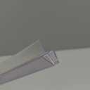 Frameless Shower Door Bottom Seal Shower Sweep with Drip Rail for 3/16-Inch Glass,36-Inch Long, Vinyl, Clear