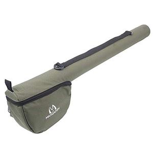 M MAXIMUMCATCH Maxcatch Fly Fishing Rod Case with Reel Pouch, Complete Protection Bag, For 9FT 2/4 Pieces Rod, Single (Green, 9' 4sec)