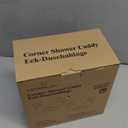 LEVERLOC Corner Shower Caddy Suction Cup, shower shelves suction cup, 2 Pack Basket Powerful Bathroom, Waterproof & Oil-proof Organizer for Kitchen, No-Drilling Removable