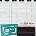 Magnetic Garage Door Windows | Fits 2 Car Garage | Strong & Glossy Real Look | Decorative Black Window Decals | Magnets Hardware Set | Faux Kit | Perfect Decoration & Easy Installation Home Upgrade