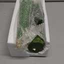 3 Pcs Christmas Tree Figurines Set Glitter Resin Tabletop Christmas Tree Decor Elegant Xmas Tabletop Centerpieces for Tables Desk Shelf Mantel Holiday Indoor Decorations(Green)