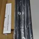 IFELS Heavy Duty Curtain Rods for Windows 66 to 120 Inch, 1 Inch Adjustable Black Curtain Rod with Easy Installation and Modern Design, Decorative Long Drapery Rods with Metal Finials (A1, Black, 30-120")