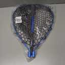 SEASPRO Foldable Rubber Fishing Net with Handle 37 47 Red Blue Telescoping Fish Net - Adjustable Length Lightweigh Collapsible Extendable Fishing Net (1-section pole | net depth 50cm)