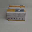 Ceiling Fans with Lights - 13" Bladeless Flush Mount Ceiling Fans with Remote and Led Light, 3CCT 6 Speeds 2 Timer, Black Low Profile Ceiling Fan Light for Modern Indoor Bedroom