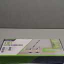 Dovety Electric Spin Scrubber, Shower Scrubber, Power Cleaner Tools with 8 Replaceable Brush Heads, Cleaning Brush with Extension Handle, 2 Adjustable Speeds, 90 Minutes Work Time for Home Bathtub-White