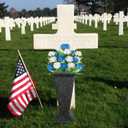 Cemetery Vase for Grave Headstones with Metal Spike, Flower Pots for Outdoor Plants, Memorial Vases for Graves