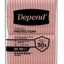 Depend Fresh Protection Adult Diapers, Incontinence Underwear for Women, Disposable, Maximum, Medium, Blush, Packs of 38),