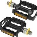 Lixada Mountain Bike Pedals,Mountain Bicycle Pedals Quick Release Pedals Cycling Platform Pedal with Pedal Extender Adapter