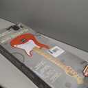 30 Inch Kids Electric Guitar Beginner Kit, Junior Size Mini Electric Guitar for Children with Amplifier (battery/adaptor not included) and Guitar bag, Unisex Red