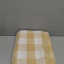 Beige and White Buffalo Gingham Check Curtain 95 inches Long Living Room Drapes Plaid Checker Kitchen Bedroom Window Treatment Set 2 Panels Rod Pocket Beige