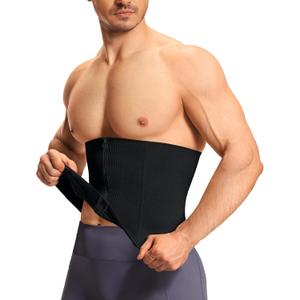 TAILONG Waist Trainer for Men Shapewear Tummy Control Body Shaper Slimming Girdle Fajas para Hombres Corset with Zipper (Black)