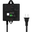 60W Low Voltage Transformer with Timer and Photocell Sensor, 120V AC to 12V DC, IP65 Waterproof, Supply for LED Landscape Light, Outdoor Spotlight, Pathway Light,Garden Light