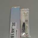 Moolia Stainless Steel Bracelet Compatible with Apple Watch Band 42/41/40/38/46/45/44/49mm Designer Elegant Metal Women Replacement Bracelet for iWatch Series 11 10 9 8 7 6 5 4 3 2 1 SE/Ultra1/2/3 (Starlight)