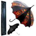 Gothic Rebel Custom Printed Vampire Gothic Pagoda Umbrella TWO PACK - Artisan Collection - BONUS Dark Wing Pagoda Umbrella (Hallowed Glass Bonus Kit)