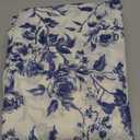 NICETOWN Blue Floral Curtains for Bedroom & Living Room, Linen Blend Drapes with Vintage Peony, Privacy & Light Filtering Inspired by British Museum's Blue & White Porcelain, W52 x L90 in, 2 Panels (Indigo)
