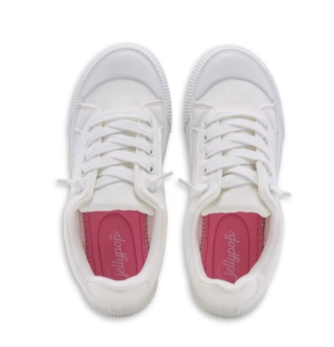 JELLYPOP  Women's Energy Sneaker, White, Size 8