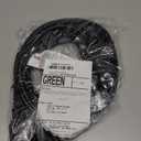 4 Way Power Splitter - 1 to 4 Extension Cord Splitter, 12' Long Extension Cord, Outlet Splitter 3 Prong, Power Strip Outlet Plug, Y Style Extension Cord, Black, SJT 16 AWG by Luxury Office (1 Cable)