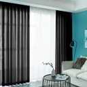 ShinyBeauty Chiffon Backdrop Curtain Black 10FT Fuchsia Sheer Curtains 2 Panels 29x120-Inch Semi-Sheer Rod Pocket Curtains Pink Chiffon Backdrop for Baby Shower Chiffon Fabric Drapes Wedding