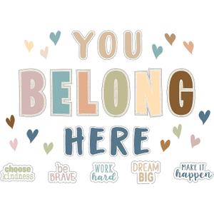 Teacher Created Resources Everyone is Welcome You Belong Here Bulletin Board (TCR7168), 15.5" x 9"