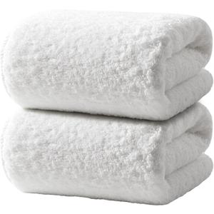 REDKISS Ultra-Plush Bath Towel Set - 900GSM Premium Thick Cotton for Bathroom & Spa, Super Absorbent Bath with No Shedding (2-Piece Bath Twoel Set for Adults, Luxury Hotel & Home Use)-White