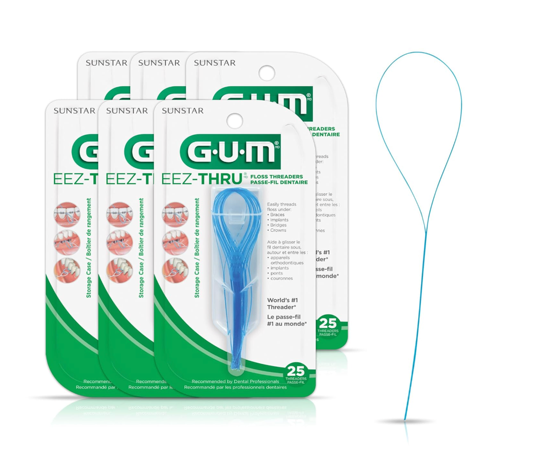 Gum Eez-Thru Floss 25 Thread Count (Pack of 6)