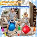 31PCS 3 in 1 Carnival Outdoor Games Combo Set for Kids, Soft Plastic Cones Bean Bags Ring Toss Games, Kid’s Gift for Birthday Party Outdoor Games Supplies, Throwing Backyard Lawn Family Toys