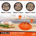 2 x Chicken Shredder | Meat Shredder for Effortless Chicken Breast Shredding | Manual chicken Shredder tool twist for Kitchen | Shred Chicken, Beef, & More with Ease | Durable & Easy-to-Clean (Orange)