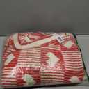 Snuggle Sac Red Heart Checkered Blanket for Women, Valentines Day Heart Blankets for Her Wife Girlfriend Mom, Super Soft Warm Fluffy Faux Fur Blanket for Couch Sofa Bed, Red Heart, 50x60 inches