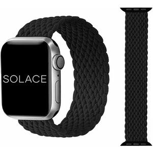Solace Bands Imperium V2 Loop - Compatible with Apple Watch Bands Stretchable Sport Loop Band for Women and Men, iWatch Bands for 38mm 40mm 41mm 42mm 44mm 45mm Ultra, SE and Series 8 7 6 5 4 3 2 1 (Black)