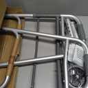 Guardian Easy Care Two-Button Folding Walker with 5" Wheels