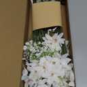 Ling's moment Artificial Greenery Stems Box Set, 98pcs with 6 Kinds of Faux Greenery Picks for DIY Bridal Bouquets Wedding Floral Arrangement Table Centerpieces, Sage Green & White