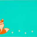 Silly Goose Silicone Placemat for Babies and Toddlers, Cute Fox Design, Stain Resistant, Non-Slip Table Setting Placemat for Dining, Dishwasher Friendly