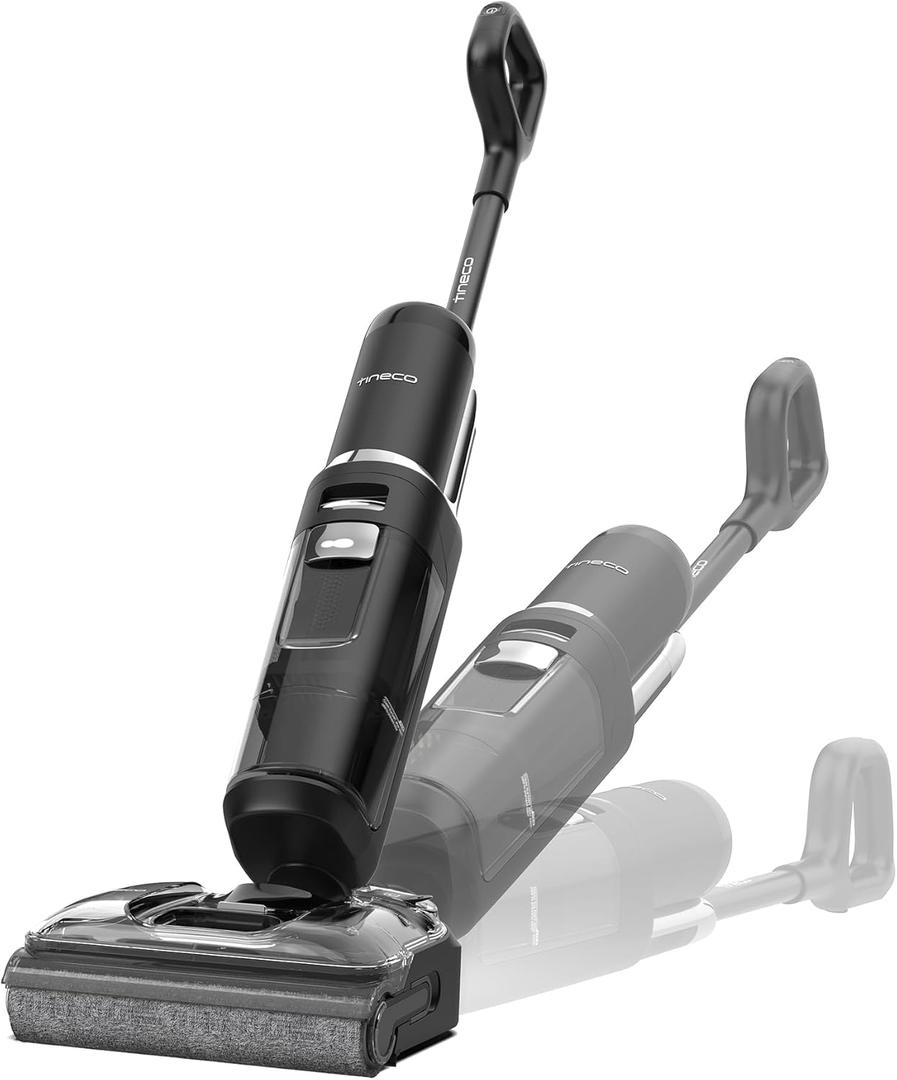 Tineco Floor ONE S7 Stretch Ultra Cordless Wet Dry Vacuum Cleaner, 180Lay-Flat Anti-Tangle Design, 50 Minutes Runtime, 185 Flashdry Self-Cleaning, Dual-Sided Edge Cleaning Floor Cleaner