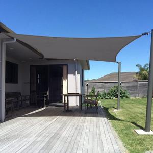 SUNNY GUARD Sun Shade Sail 13' x 20' Rectangle Dark Grey UV Block Sunshade for Backyard Yard Deck Patio Garden Outdoor Activities and Facility(Customisable)